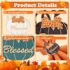 Thanksgiving Pumpkin Gold Napkin Rings Set of 6, Thanksgiving Table