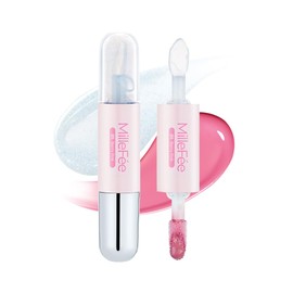Milfie Idol 2-in-1 Lip Tint (05, Berry Pink), 2-Way Lip, Glossy, Glitter, Does Not Fall Off, Tint, Moisturizing, Lucky, Bloody, Lip Makeup, Pink, Beige, Orange, Yebe, Blube