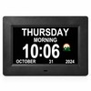7-Inch Digital Calendar Clock for Seniors – Large Day &