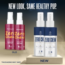 Healthy Pup No Chew Spray for Dogs to Stop Chewing - 8 oz Anti Chew Bitter Spray for Furniture, Wires, Wood - Extra Bitter and Sting Free
