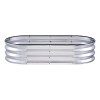 Vevor Cama De Jardín Elevada De Metal 48x24x11 Pulga Plata