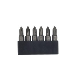 JIS Screwdriver Bit Set with Magnetic Tip, 1/4 Inch Hex Shank, S2 Alloy Steel and 6 Slot Storage Strip, 6 Pieces Perfect for Japanese Motorcycles, Cars, Bicycles and