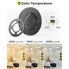 6PACK LED Flush Mount Ceiling Light, 3CCT Selectable 3000K-4000K-6500K &