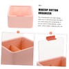 iplusmile Desktop Cotton Pad Holder Makeup Organizer Cover Dual-Compartment Storage