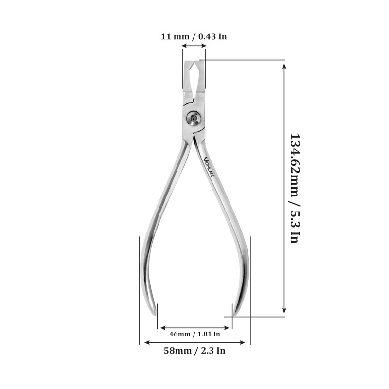 MOHLAN Dental Orthodontic Bracket Remover Pliers - Stainless Steel Braces