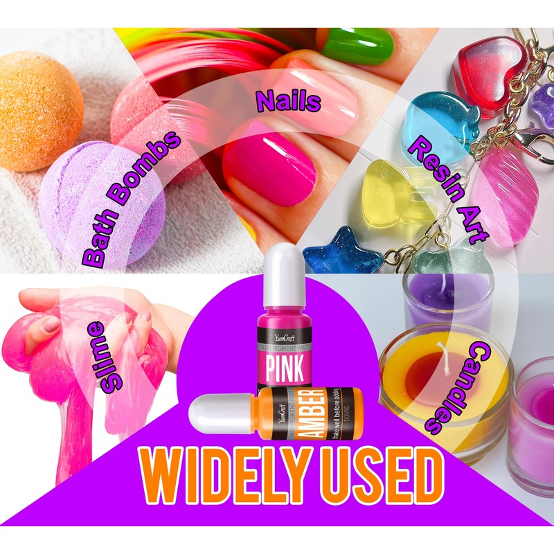 Neon Pigment Paste 12 Colours, Concentrated Dye for Epoxy Resin