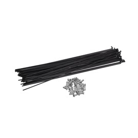 INFINAUTO 40 Pcs Bicycle Steel Spokes 13G Bike Spoke 260mm Length with Nipples for Most Bicycle Stylish Design