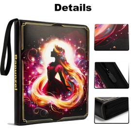 KarlyPro Premium Binder Compatible with Lorcana Tarding Cards 990 Pockets Collectible Card Holder for Sports Cards and other TCG Trading Cards with 55 Sleeves.