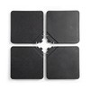 COSIEST 170 LBS Offset Patio Umbrella Base,4 PCS Sand &