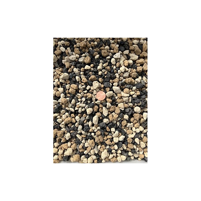 Cali-Bon Pre Mixed Black Lava, Japanese Akadama, Hyuga Pumice for