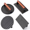 Brandon-super Heavy-Duty Cast Iron Smash Burger Press - Food Grade