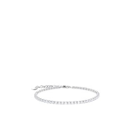 THOMAS SABO Tennis Bracelet with White Stones Recycled 925 Silver 16-19 cm A2167-051-14-L19V, Sterling Silver, Cubic Zirconia