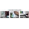 Gordon Glass® White 1-1/4" TRIMQUICK Flat Vinyl | Gordon Glass®