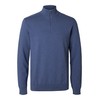 SELECTED FEMME Men's Slhberg Half Zip Cardigan Noos, Oceana, L