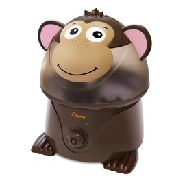 Crane Adorables Ultrasonic Humidifiers for Bedroom and Baby Nursery, 1 Gallon Cool Mist Air Humidifier for Large Room or Kid's Room, Humidifier Filters Optional, Monkey