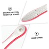 Healvian 2pcs Practical Double-sided Stainless Steel Foot Rasp Dead Skin