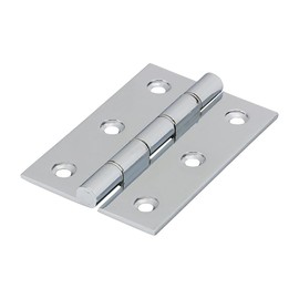 Timco - Double Stainless Steel Washered Hinges - Solid Brass - Polished Chrome (Size 76 x 50-2 Pieces)