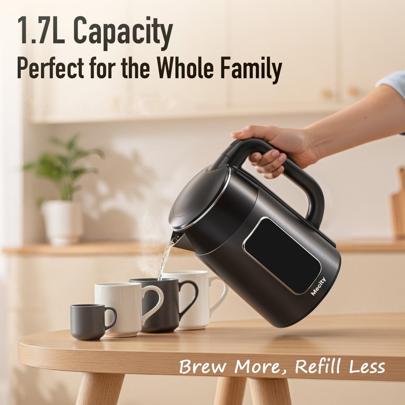 Mecity Electric Kettle Touch Screen Temperature Control Water Boiler, No