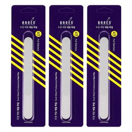 Baren Dual Metal Nail File Gel Nail Sock Off 80 100, 3 Pieces / 바렌 듀얼 메탈 네일 파일 젤네일쏙 오프용 80 100, 3개