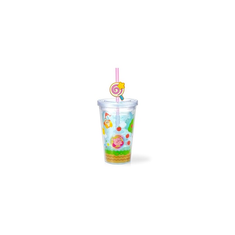 Kirby's Dream Land Straw Tumbler (Muchi Candy)