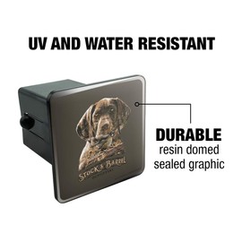 GRAPHICS & MORE Stock and Barrel Outfitters Pointer Dog Quail Hunting Tow Trailer Hitch Cover Plug Insert