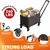 YADUFA Folding Hand Truck Collapsible Crate Set, No Assembly Required