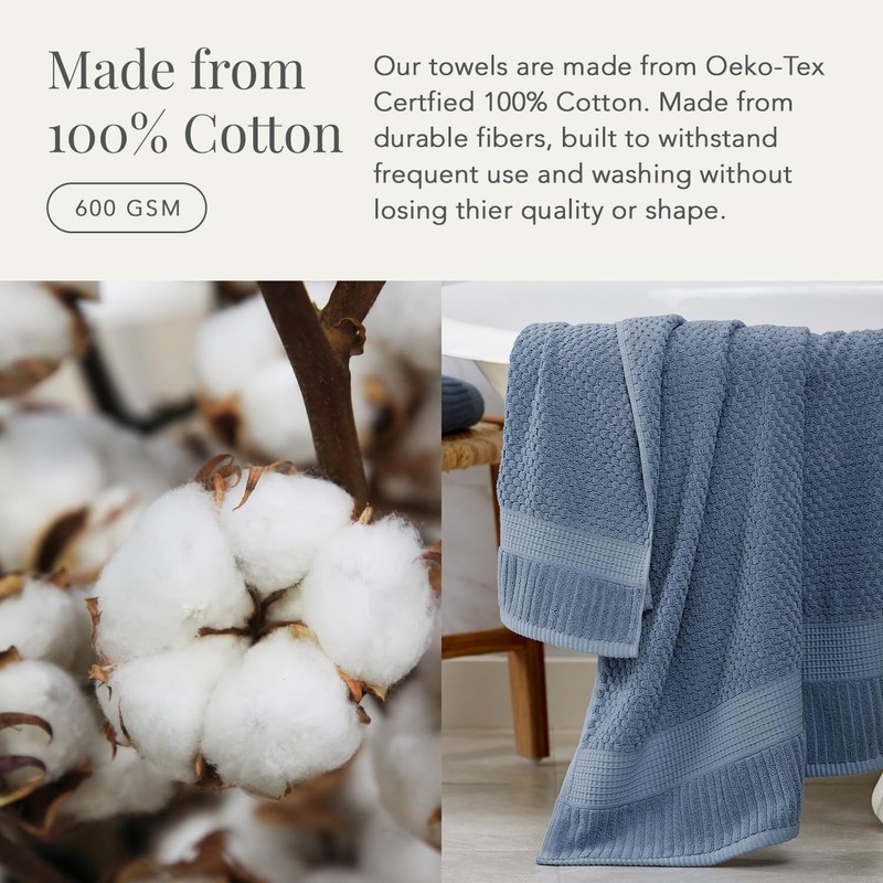 NY Loft 100% Cotton 2 Pack Bath Sheet Towel Set