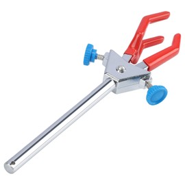 XCD 3-Prong Swivel Clamp, Dual Adjustable Sturdy Multipurpose Laboratory Extension Clamp with Finger Style Grip Lab Clamp