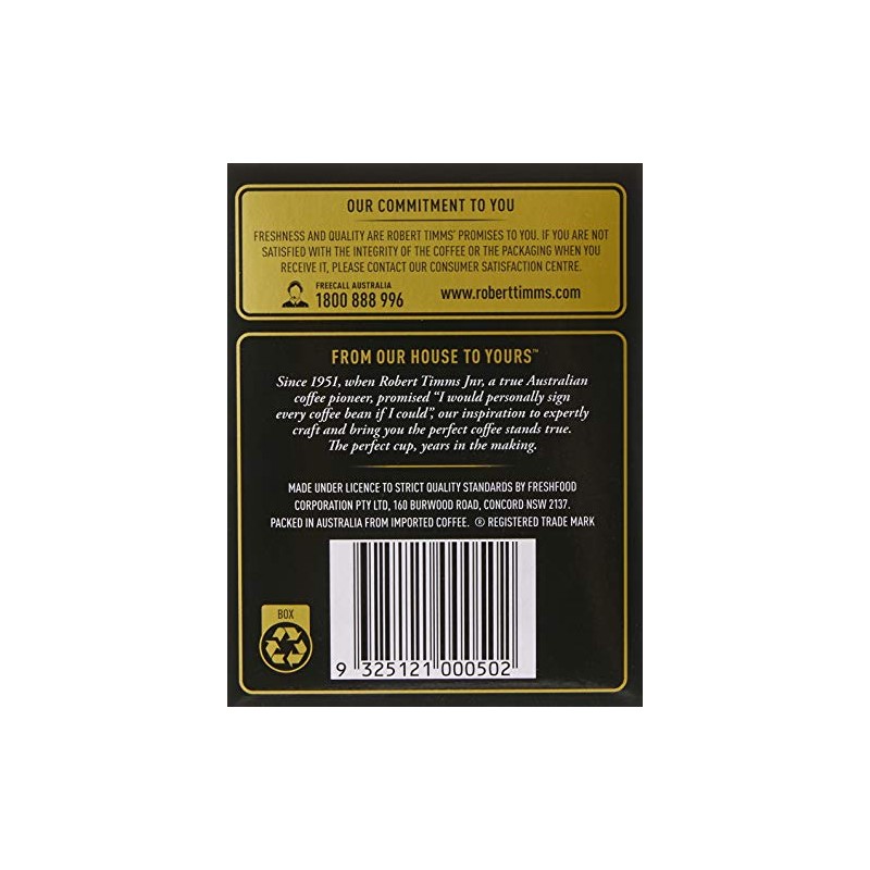The House of Robert Timms Italian Espresso Coffee Bags (18