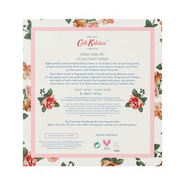 Cath Kidston Hand Cream Gift Sets For Women Luxury moisturiser Vegan Shea Butter 8 x 30ml in 2 Colours - Pink Border