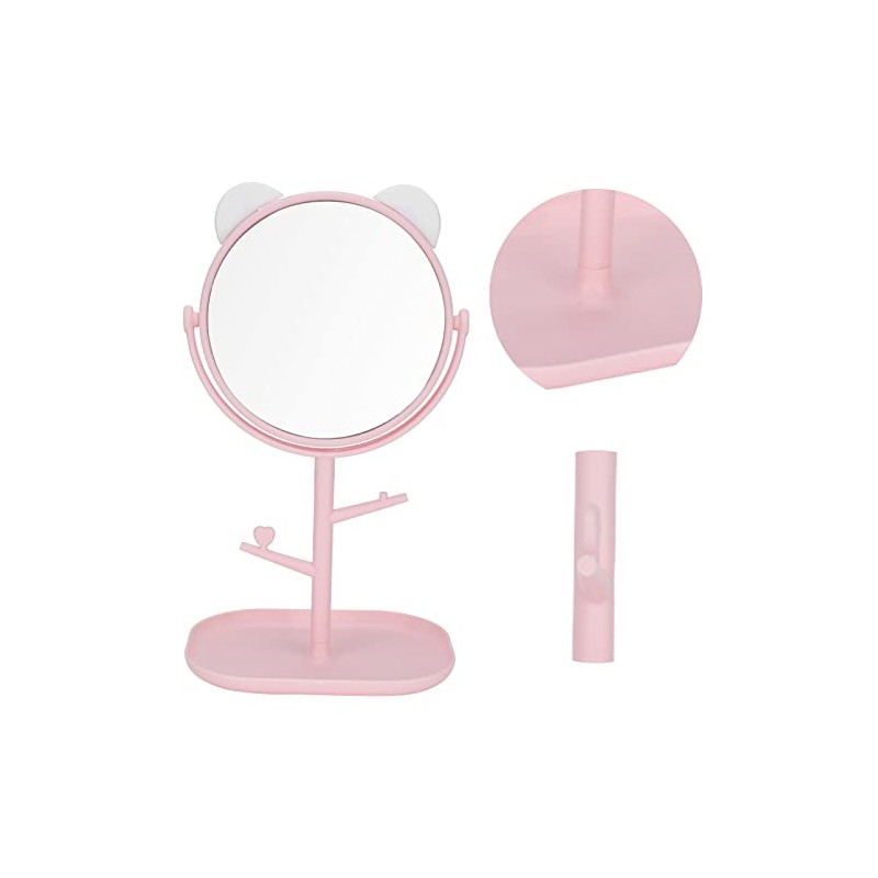 Espejo de Maquillaje Flexible y Conveniente con Bandeja de Almacenamiento