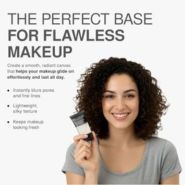 Palladio Foundation Primer, prebase ligera y aterciopelada, úsela sola o como base de base, minimiza las líneas finas y los poros, ayuda a que el maquillaje dure más tiempo