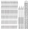 90PCS Knife Blades Precision Craft Knife Set, for DIY Artwork,