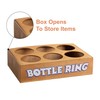 Ring Toss Bottle Carnival Game, 6 Plastic Bottles Targets and