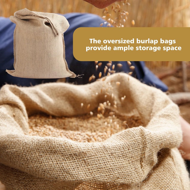 2-Pack Potato Storage Bag, Vegetable Storage Sack, Woven Sand Sack,