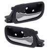Brock Replacement Pair Set Rear Inside Interior Door Handles Chrome