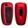 kwmobile Key Cover Compatible with Ford 3 Button Car Flip