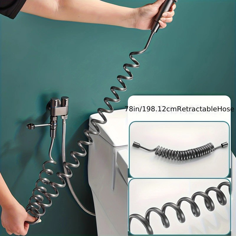 Premium Portable Bidet Sprayer Set with Adjustable Water Pressure for