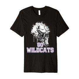 Arvada West Wildcats Rising Helmet GO! Premium T-Shirt