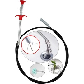 Desagüe de serpiente para desagüe, herramienta de limpieza flexible, agarrable, herramienta de limpieza para recoger, barrena de drenaje, fregadero, manguera de inodoro para tina (herramienta de