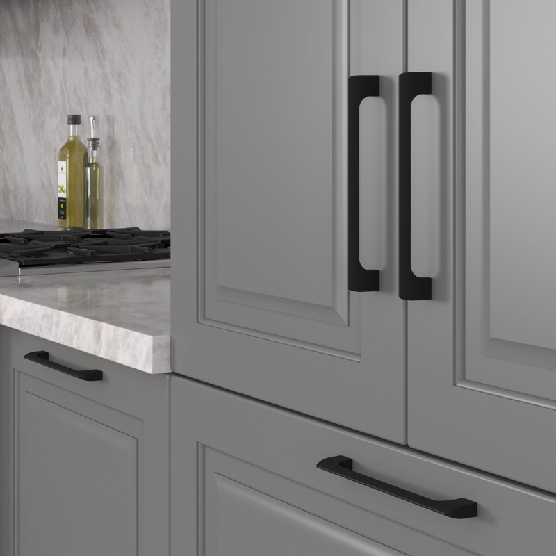 monti hardware | 1 Pack Flat Black 5 Inch Hole