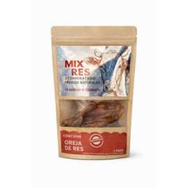 Oreja de Res Deshidratada para Perros, Snack Natural, sin Conservadores ni Colorantes, 1 Pieza