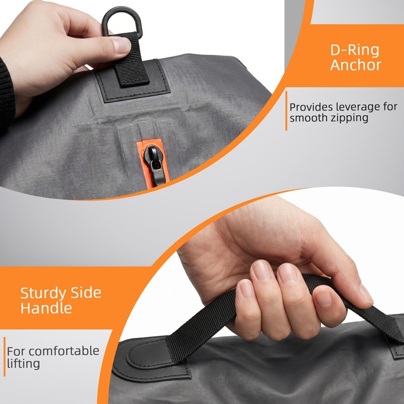 Roseek Travel Vacuum Bags With Pump, 2 Pack 22L Compression