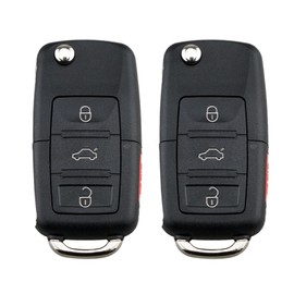 Kilessgo Fits for Volkswagen Beetle Golf Jetta Passat 2003 2004 2005 2006 Key Fob 1J0-959-753-DC 315MHz 48 4 Buttons(Set of 2)