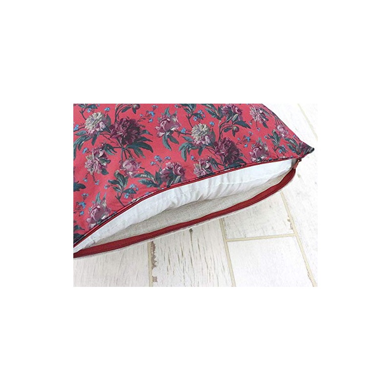 DDintex Decadent Blooms Red 45x45cm [With Liberty Print]