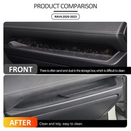 yboueo Passenger Storag Tray Organizer Classification Mat Compatible with Toyota RAV4 2022 2021 2020 2019, Center Console Glove Box Storage Glove Box Organizer Tray