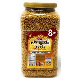 Rani Fenugreek (Methi) Seeds Whole 8lbs (128oz) 3.62kg Bulk PET Jar