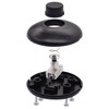 weideer 2Pcs Floor Foot Switch Round Inline Foot Pedal Lamp