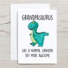 60 Second Makeover Limited Grandpasaurus Greeting Card Grandpa Dinosaur Fathers