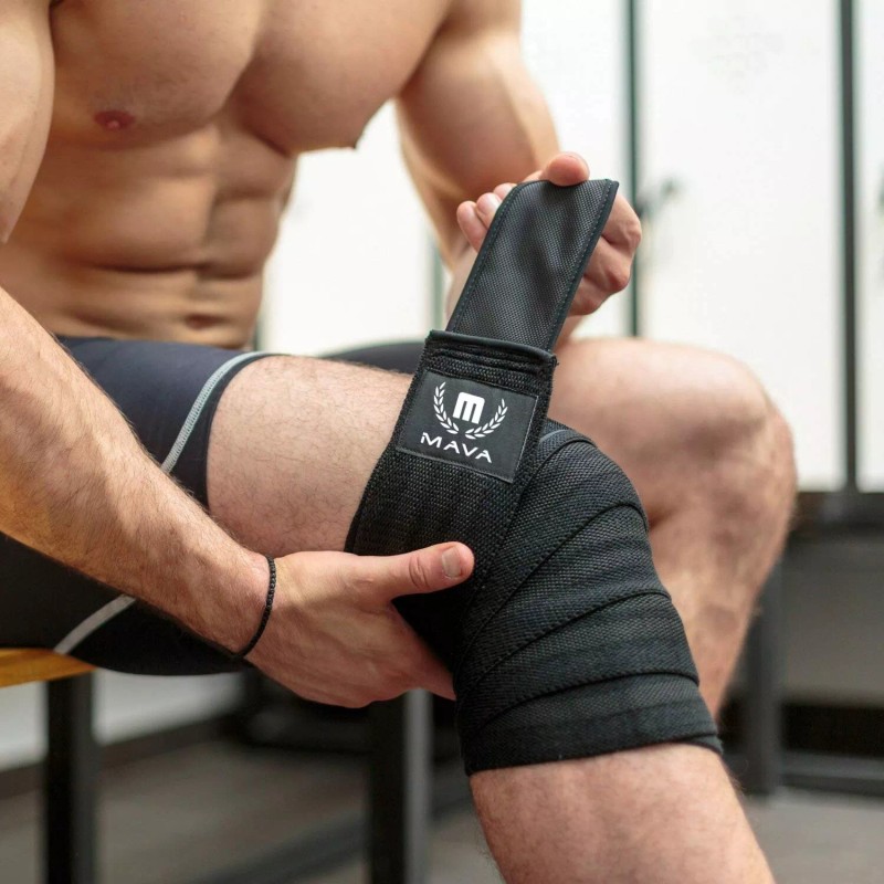 Mava Sports Knee Wraps (Pair) for Men & Women |